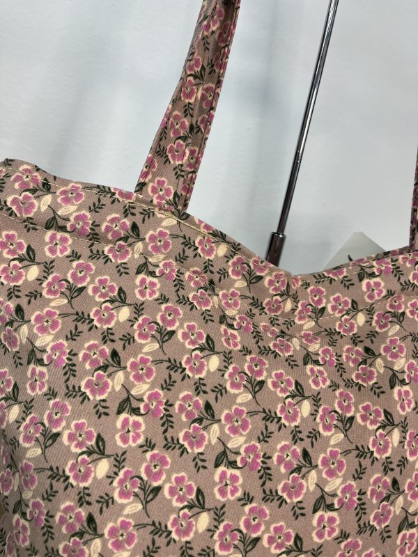 Bolso de tela con cremallera rosa - Imagen 2