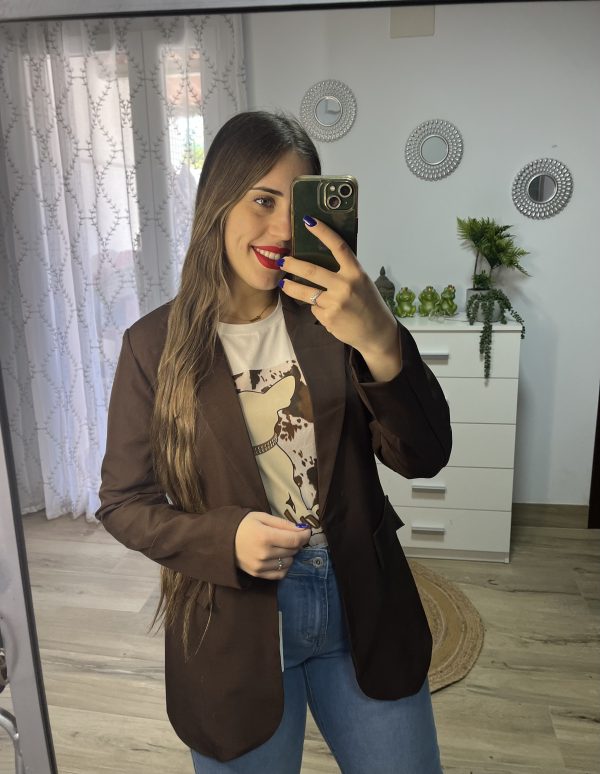 Blazer marrón chocolate