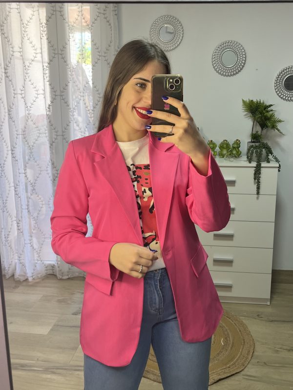 Blazer rosa fuxcia