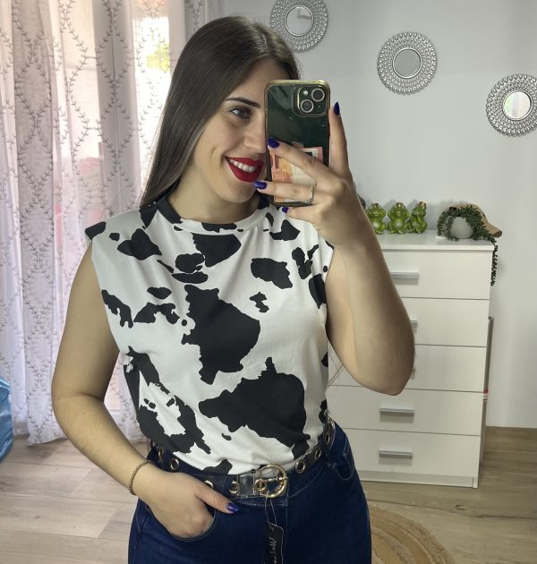 Camiseta hombrera vaca